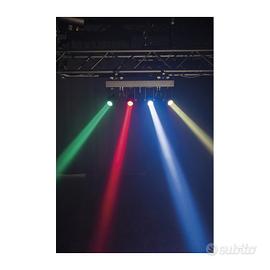 Pinspot bar 4 rgbw barra elettrificata con 4 fari