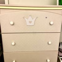 Fasciatoio con vasca e rotelle