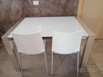 Tavolo con 4 sedie Calligaris 