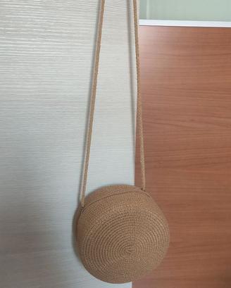 Borsa a tracolla di paglia