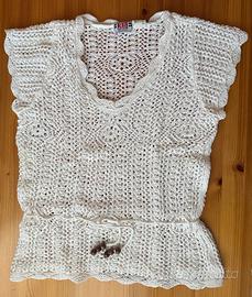 Smanicato Top Traforato