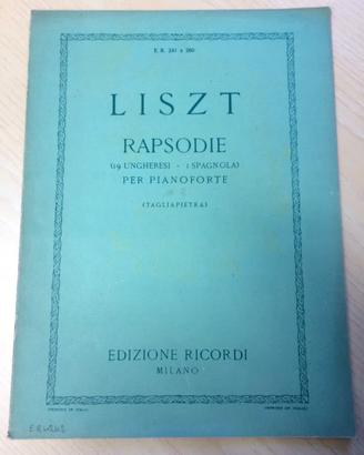 F. LISZT - Rapsodia Ungherese n. 2 - Pianoforte