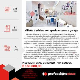 Villetta a schiera in centro con spazio esterno