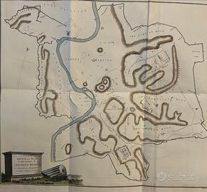 Rara e affascinante pianta antiquaria Roma antica