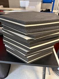 16 Pannelli fonoassorbenti in velluto