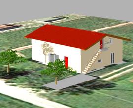 Villetta progetto approvato e 1200 mt giardino