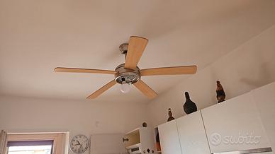 ventilatore da soffitto con luce e telecomando 