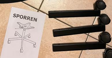 Ruote Ikea nuove Struttura sedia regolabile