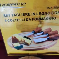 set tagliere da formaggio 