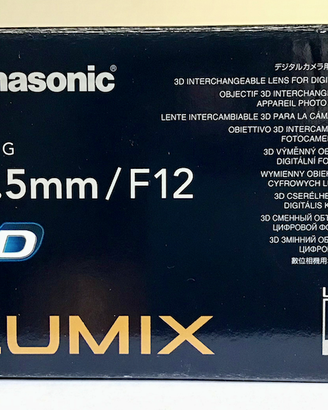 Panasonic Lumix G 12.5mm F12 3D (H-FT012) - NUOVO