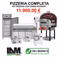 Pizzeria completa con forno Rotante