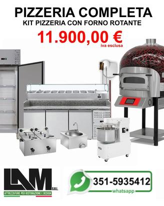 Pizzeria completa con forno Rotante