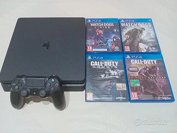 Ps4 slim + joypad + 4 giochi