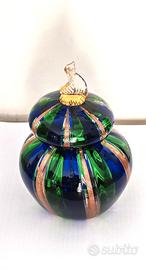 Vasetto Murano lavorazione a canne di vetro