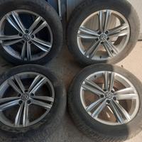 4 cerchi in lega 18 originali Volkswagen tiguan