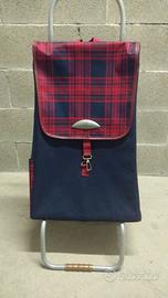 trolley borsa con ruote per spesa