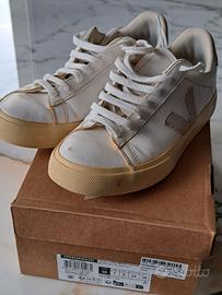 Sneakers uomo Veja misura 40 bianca e beige