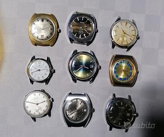 Lott orologi vintage da uomo movimento meccanico 