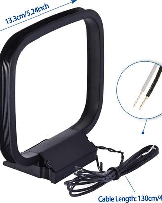 Antenna per radio - stereo. Dimensioni 12,5 x 10,5