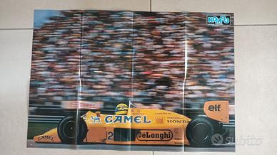 Poster  Ayrton Senna N12 Lotus Honda 99T