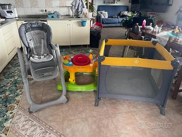 Seggiolone, box, girello