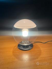 LAMPADA VINTAGE DESIGN VETRO ACCIAIO SPACE AGE