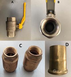 Valvole e materiale idraulico vario tipo