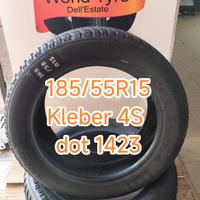 Pneumatici 185/55R15 Kleber 4s dot 1423