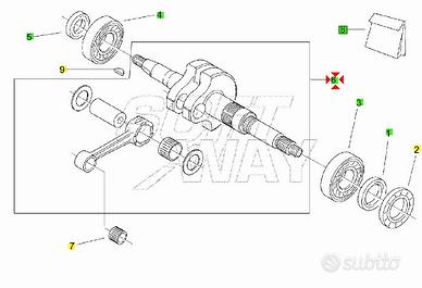Biella motore Aprilia SR50 Ditech AP5RFR000084