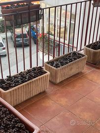 Vasi da Giardino rettangolari 33x66x25