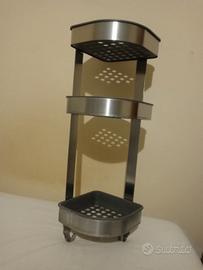 Angoliera bagno acciaio Ikea 