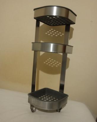 Angoliera bagno acciaio Ikea 