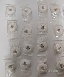 Rosette copriforo bianche per radiatori 