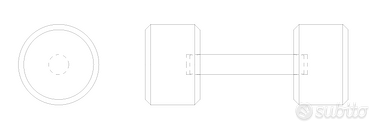 Manubri fissi da palestra- altissima qualità