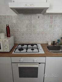 Piano cottura gas + forno + cappa aspirante
