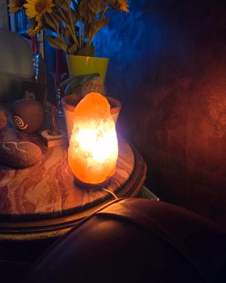Lampada di sale dell'himalaya