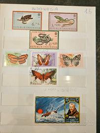 collezzione francobolli misti  stranieri