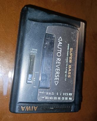 lettore audiocassette portatile vintage Aiwa 