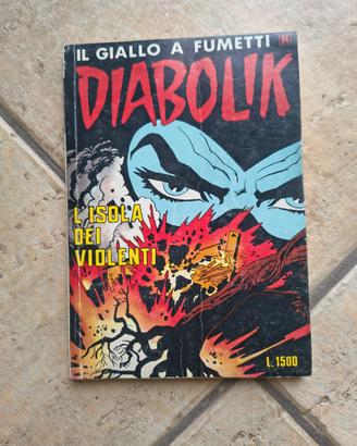 Fumetto Diabolik - L'isola dei violenti.  - Edizio