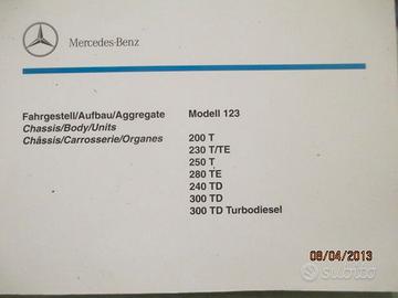 Libretto ricambi Mercedes w 123