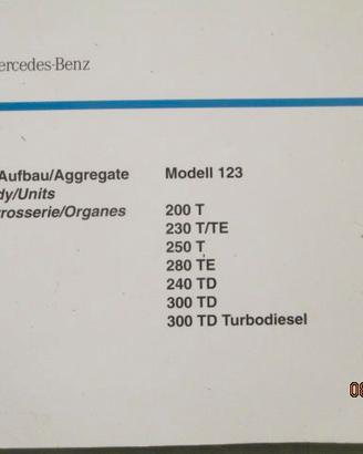 Libretto ricambi Mercedes w 123