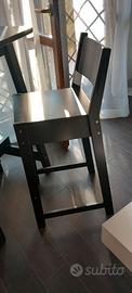Tavolino e 2 sedie/sgabelli serie Norraker (Ikea)
