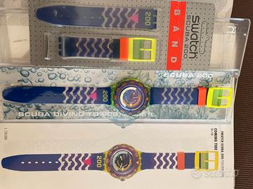 Swatch Scuba 200 Coming Tide 1992 NOS + cinturino