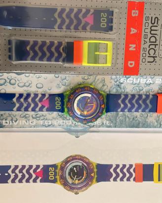 Swatch Scuba 200 Coming Tide 1992 NOS + cinturino
