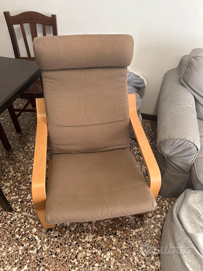 POÄNG Sedia a dondolo, Hillared beige - IKEA Italia