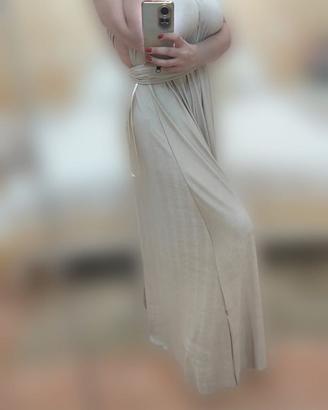 Abito lungo convertibile Sarah Chole – Champagne-
