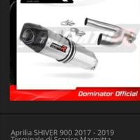 Scarico moto Aprilia Shilver 900