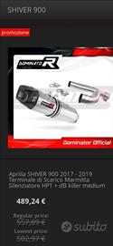 Scarico moto Aprilia Shilver 900