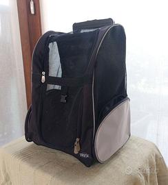 Trasportino per cani e gatti, nero e nuovo