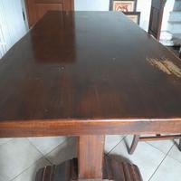 Tavolo legno massello e 4 sedie